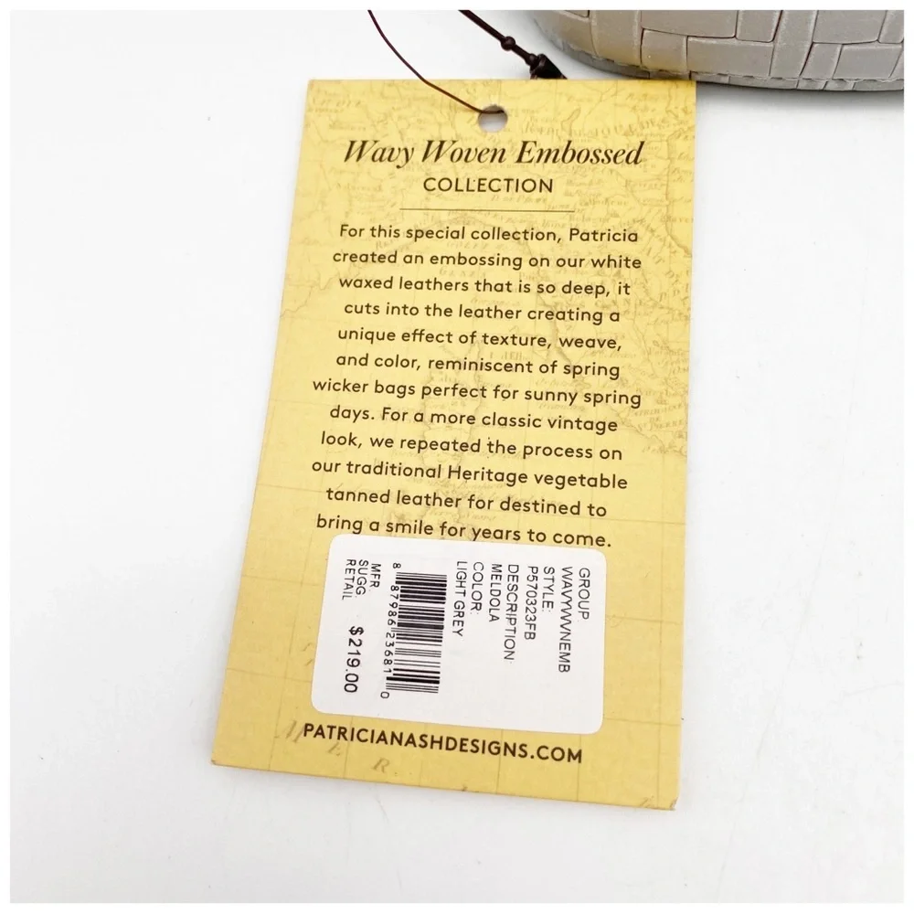 NWT Patricia Nash Meldola Dome Satchel‎ in Light Grey - Picture 9 of 12